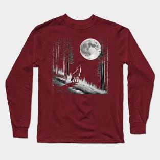 moon and wolf Long Sleeve T-Shirt